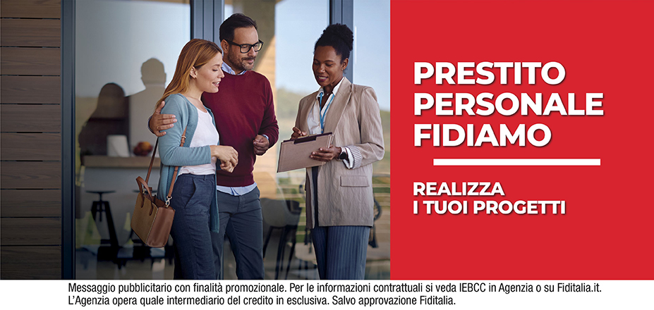 Agenzia Mediafin Fiditalia | Imperia | Prestito Personale Fidiamo - Ti aspettiamo per realizzare i tuoi progetti. Messaggio pubblicitario con finalità promozionale. Per le informazioni contrattuali si veda IEBCC in Agenzia o su Fiditalia.it. L’Agenzia opera quale intermediario del credito in esclusiva. Salvo approvazione Fiditalia.